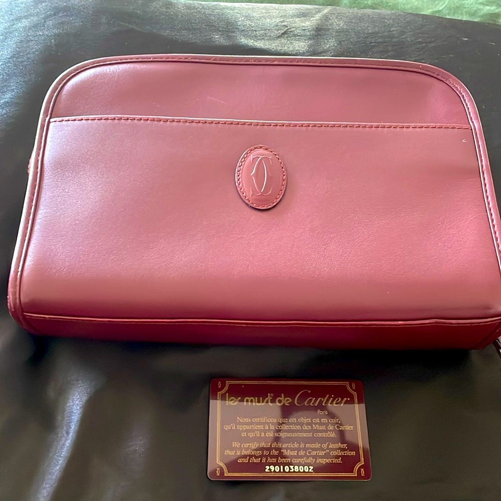 Must de Cartier toiletry bag/case/clutchEUC❤️💛2901038002